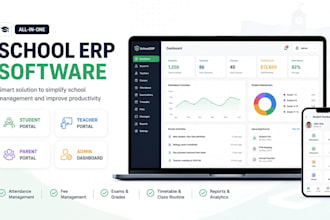 develop a custom school erp with an lms and student portal