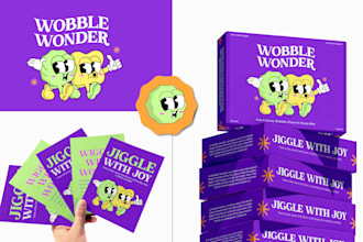 create attractive fun bold brand identity kit for your brand