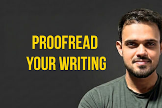 proofread and copy edit your book, script, or article