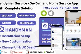 handyman multi service application installation reskin feature modificatio