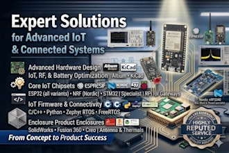 do esp32, stm32, nrf or atmel pcb and circuit design