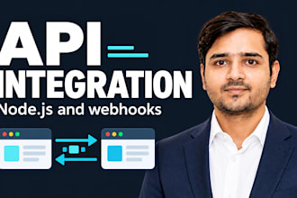 build node js API integrations and webhook connections