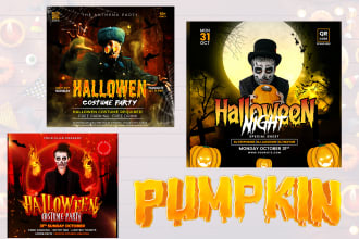 design spooky halloween flyer motion flyer and halloween event flyer