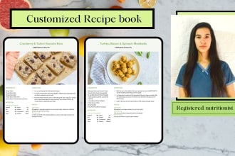 create a customized recipe ebook tailored to your needs