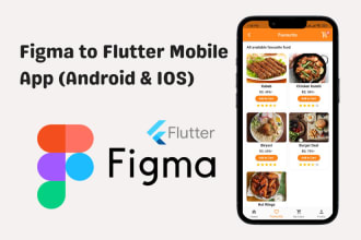 convert figma design to flutter mobile app android and ios