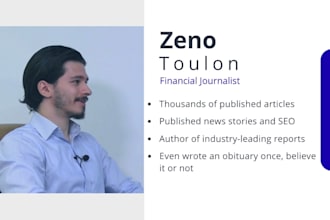 write SEO powered articles about finance and fintech