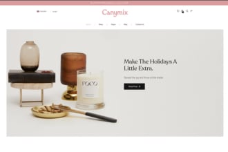 create candle shop website design