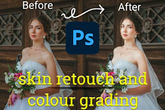 do professional photo retouching and cinematic colourgrade