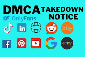 takedown content on onlyfans,reddit,tiktok,instagram,fb,google under dmca