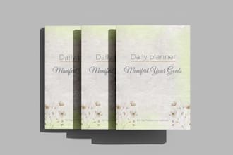 design aesthetic printable planners ready for KDP and PDF download