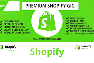 create high converting shopify dropshipping store website
