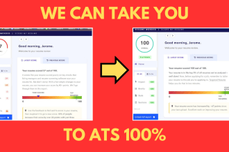 write, rewrite your resume CV ats friendly in 24 hours
