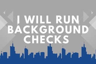 perform person background checks