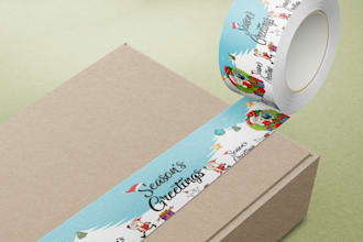 do packaging tape, duct tape or washi tape design