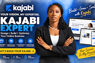 build kajabi sales page, kajabi landing page website for kajabi online course