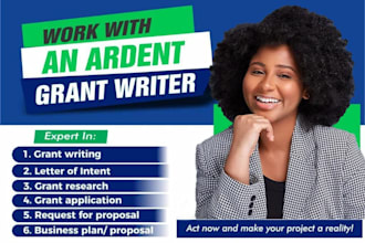 do grant proposal grant writing grant application grant research, business plan