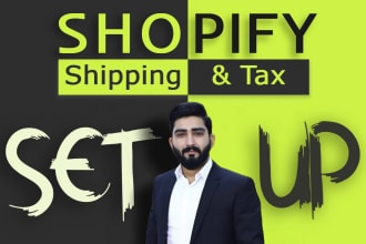 set up shopify shipping and tax professionally