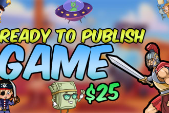provide ready to publish money making 2d and 3d game for google playstore