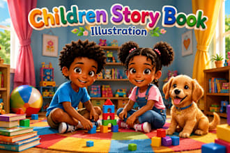 illustrate 3d children story book illustration children story book illustration