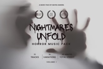 provide a horror music and ambience pack for games and films