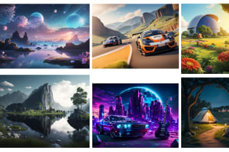 create amazing landscape, logo, t shirts ai art