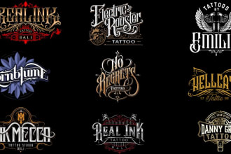 logo design for tattoo studio and tattoo artist