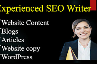 be your SEO website content writer