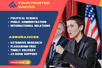 help in political science, public administration, and international relations