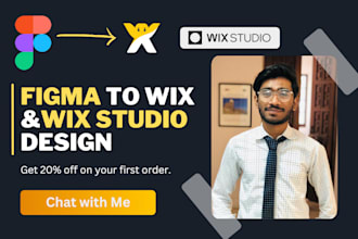 clone figma design to wix studio or wix website design