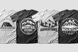 do custom retro vintage badge and hats t shirts  logo design