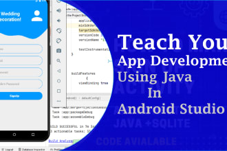 teach complete app development using java language