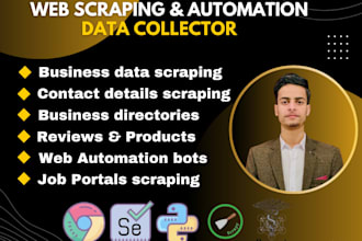 develop web scraper , web crawler and data miner in python