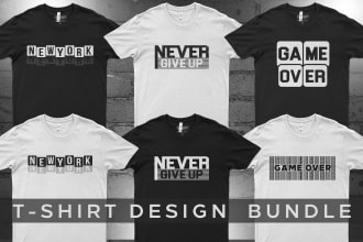 create black and white t shirt and minimalist tshirt design