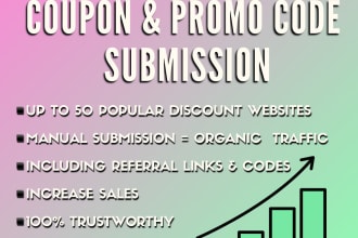 manually submit discount, promo codes and referral links
