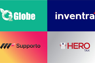 modern business logo design with copyrights