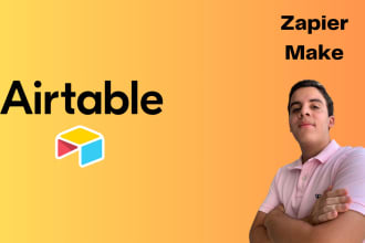 build custom airtable databases and automate with make or zapier