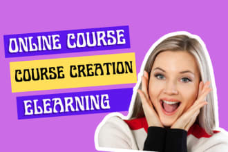 create online course, content development, elearning, edit and format