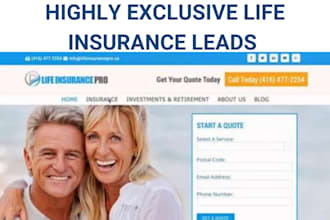 design life insurance landing page life insurance leads and sales funnel