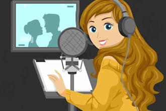 provide you female commercial voice over english