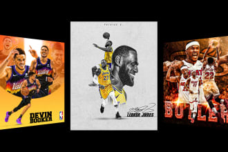 design eye catching sports poster for any event or team
