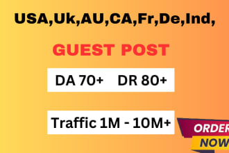 do guest posts and backlinks on USA, UK, au, ca, fr, de,thai, and more
