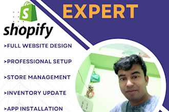 create shopify dropshipping store, product listing, inventory, store management