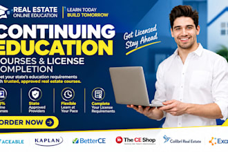 assist with real estate license, courses, and continuing education