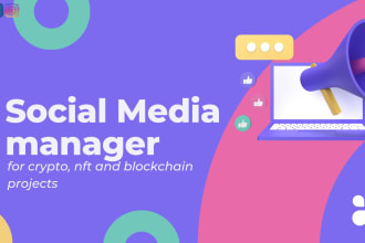 be your social media manager for crypto, nft, and blockchain