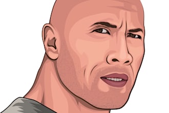 do vector art portrait avatar