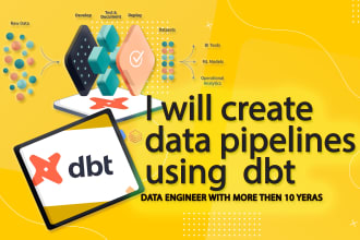 create data pipelines using data build tool dbt