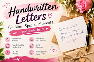 do handwritting notes and letters