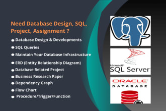 create database,database design sql queries and erd