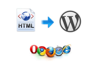convert static html site to dynamic wordpress