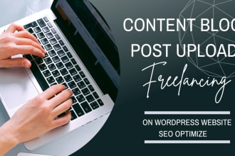 upload content and blog posts as wordpress virtual assistant